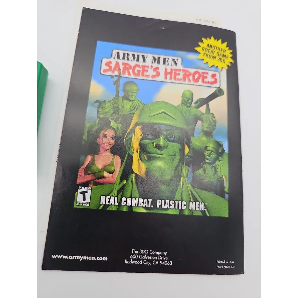 Nintendo 64 N64 Army Men Air Combat Authentic Game Tested Working With Manuel